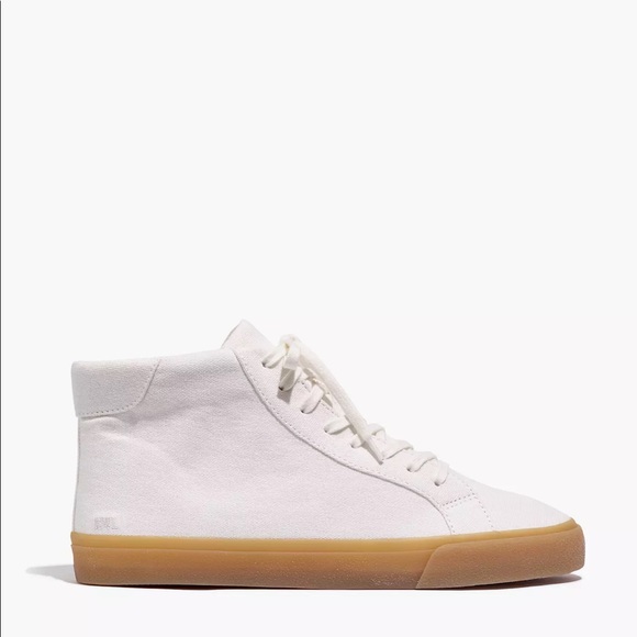 Madewell Sidewalk High-Top Sneakers in Recycled Canvas - Picture 3 of 10
